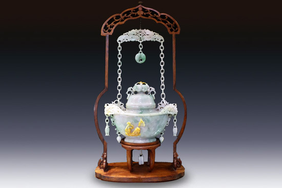 鏈條花瓶【翡翠】