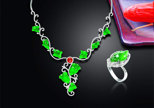 項鏈【18K金鑲嵌翡翠】