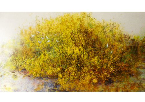 中央公園之春【蘇繡】